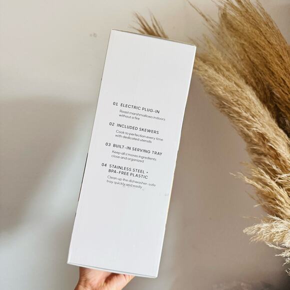 NEW SHARPER IMAGE White Silver Stainless Steel Electric Smores Maker Fondue Fork - Picture 3 of 9